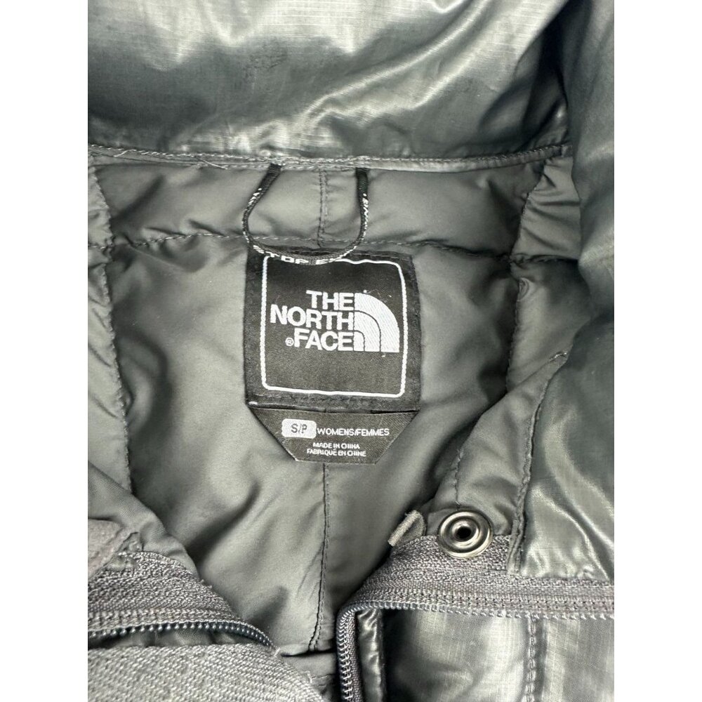 The North Face Womens 600 Down Zip Puffer Jacket Parka Coat Gray Small S - Picture 5 of 9